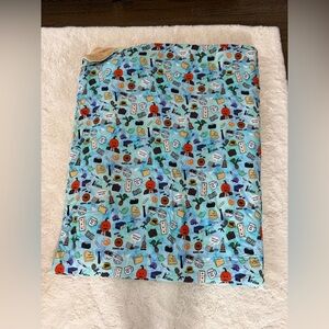 Charlie’s project little snuggles the office large plush Minky blanket 60x80 GUC